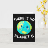 Er Is Geen Planeet B Aarde Globale Opwarming Milie Kaart (Gele Bloem)