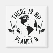 Er is geen planeet B Aarde Magneet (Voorkant)