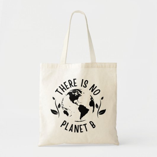 Er is geen planeet B Aarde Tote Bag (Voorkant)