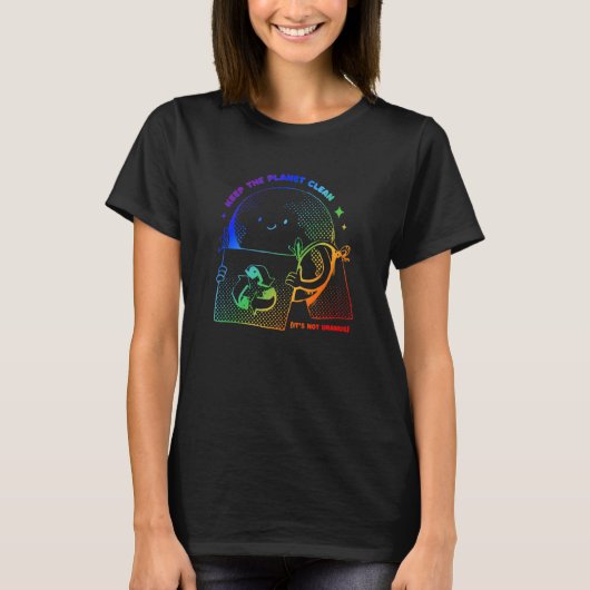 Er is geen planeet B behalve de planeet 8 T-shirt (Voorkant)
