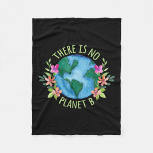 Er is geen planeet B behalve Moeder Aarde Liefde Fleece Deken