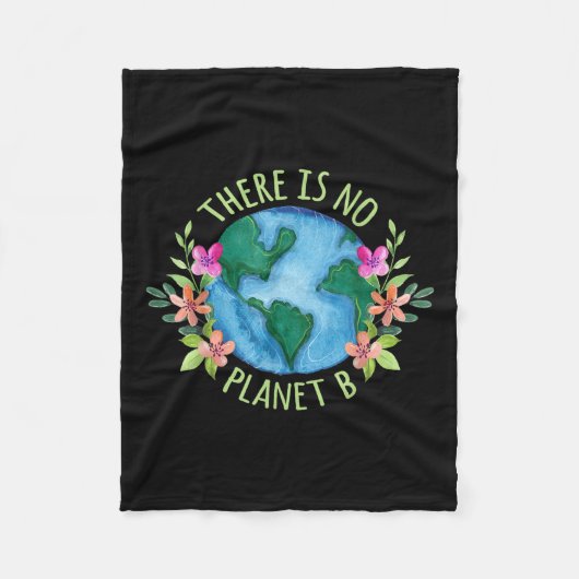 Er is geen planeet B behalve Moeder Aarde Liefde Fleece Deken (Voorkant)