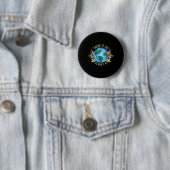 Er is geen planeet B behalve Moeder Aarde Liefde Ronde Button 5,7 Cm (In situ)