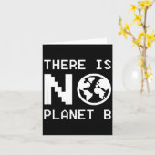 Er is geen planeet B bewustzijn milieuactivisme Kaart (Gele Bloem)