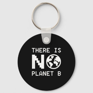 Er is geen planeet B bewustzijn milieuactivisme Sleutelhanger