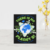 Er is geen planeet B Earth Day Kaart (Gele Bloem)