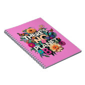 Er is geen planeet B Floral Notitieboek (Rechterzijde)