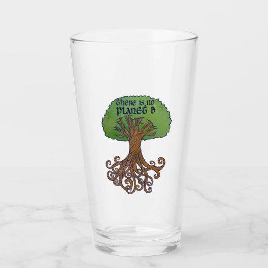 Er is geen planeet B Glas (Voorkant)