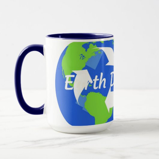 Er is geen planeet B Hemelse Aarde Mok (Links)