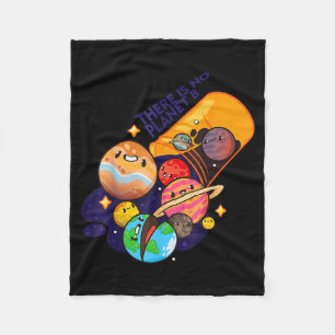 Er is geen planeet B kledingontwerp Fleece Deken