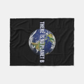 Er is geen planeet B-klimaatbescherming Fleece Deken (Voorkant (Horizontaal))