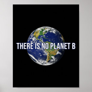Er is geen planeet B-klimaatbescherming Poster