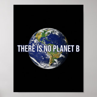 Er is geen planeet B-klimaatbescherming Poster