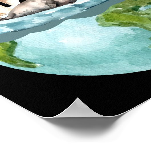 Er is geen planeet B klimaatverandering Poster (Hoek)