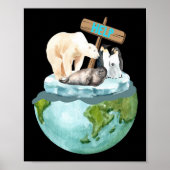 Er is geen planeet B klimaatverandering Poster (Voorkant)