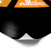 Er is geen planeet B klimaatverandering, wereldwij Perfect Poster (Hoek)