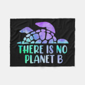Er is geen planeet B milieubescherming _1 Fleece Deken (Voorkant (Horizontaal))