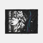 Er is geen planeet B - Milieubescherming EA Fleece Deken (Voorkant (Horizontaal))