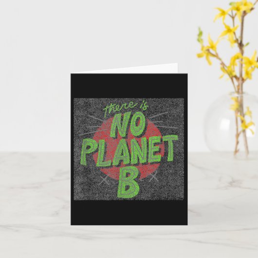 Er is geen planeet B, milieubescherming, Kaart (Gele Bloem)