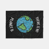 Er is geen planeet B milieuklimaat Aarde C Fleece Deken (Voorkant (Horizontaal))