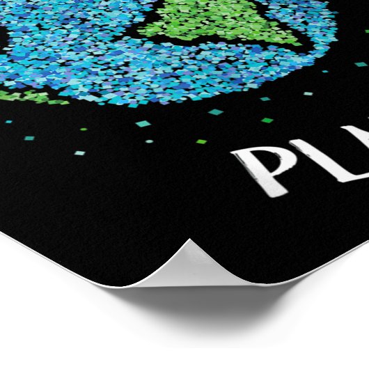 Er is geen planeet B milieuklimaat Aarde C Poster (Hoek)