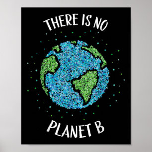 Er is geen planeet B milieuklimaat Aarde C Poster