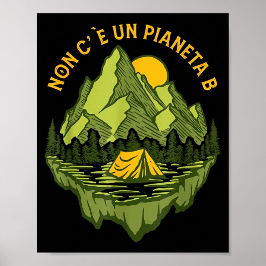 Er Is Geen Planeet B Moeder Aarde Milieubeschermin Poster (Voorkant)