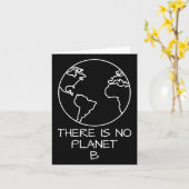 Er is geen planeet B natuurlijk plastic Kaart (Gele Bloem)