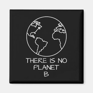 Er is geen planeet B natuurlijk plastic Magneet