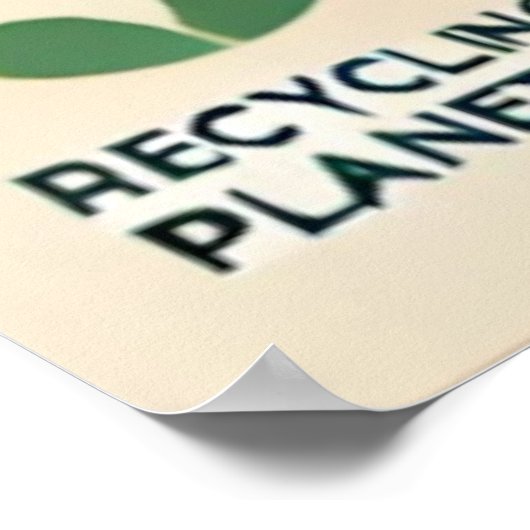 Er is geen planeet B - nu handelen om de aarde te  Poster (Hoek)