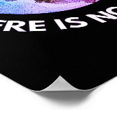 Er is geen planeet B paars Poster (Hoek)