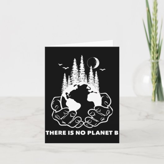 Er Is Geen Planeet B Red De Milieu Natuur E Kaart (Voorkant)