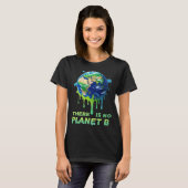Er is geen planeet B – red het klimaat T-shirt (Voorkant volledig)