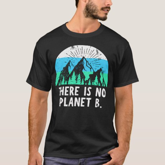 Er Is Geen Planeet B - Retro T-shirt (Voorkant)