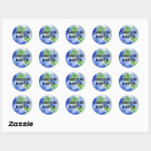 Er is GEEN Planeet B Ronde Sticker (Vel)