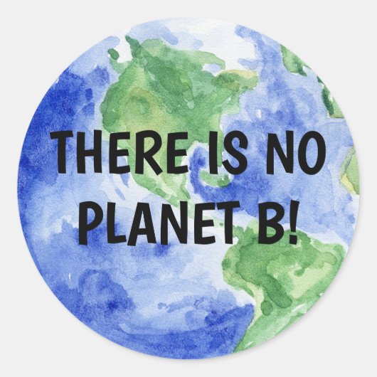 Er is GEEN Planeet B Ronde Sticker (Voorkant)