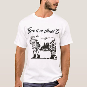 er is geen planeet b , tijgerdag t-shirt