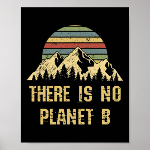 Er is geen planeet bij Earth Day Global Warming Di Poster