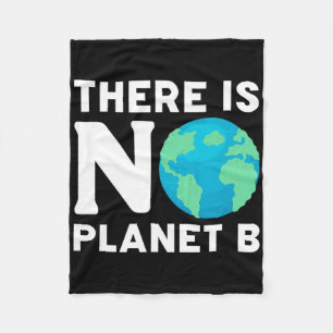 Er is geen planeet door klimaatverandering en mili fleece deken