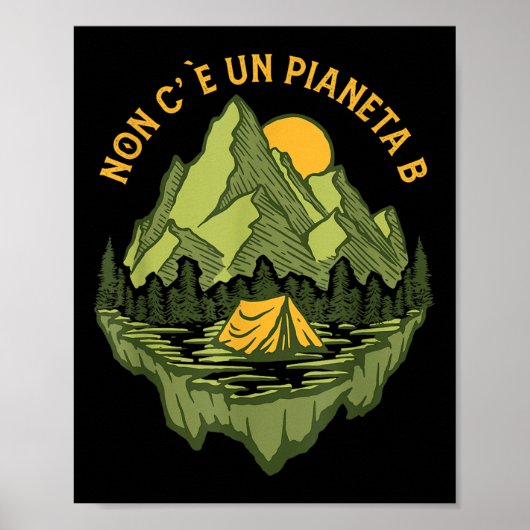 Er is geen planeet door Moeder Aarde Poster (Voorkant)