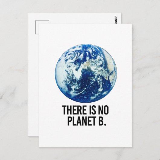 Er is geen Planet B Briefkaart (Voorkant / Achterkant)