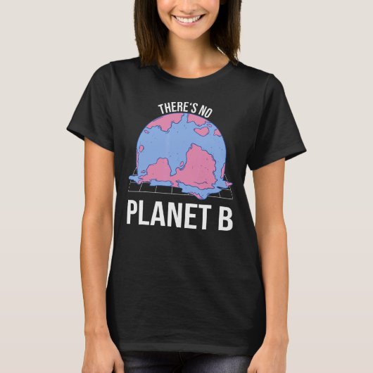 Er is geen Planet B Climate Change Retro Style EA T-shirt (Voorkant)