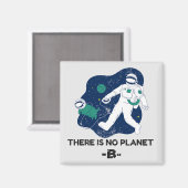 Er is geen planet B - Earth Day Magneet (Voorkant / Achterkant)