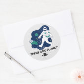 Er is geen planet B - Earth Day Ronde Sticker (Envelop)