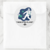 Er is geen planet B - Earth Day Ronde Sticker (Tas)