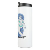 Er is geen planet B - Earth Day (Sketchy Texture) Thermosbeker (Geroteerd rechts)