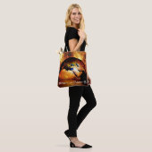"Er is geen planet B" met de verbrande aarde Tote Bag (Op model)