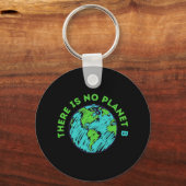 Er is geen Planet B Moeder Aarde Dag Mannen Vrouwe Sleutelhanger (Voorkant)