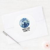 Er is geen Planet B Ronde Sticker (Envelop)
