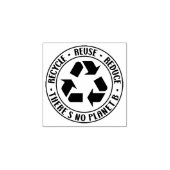 Er is geen Planet B. Rubberstempel (Afrduk)